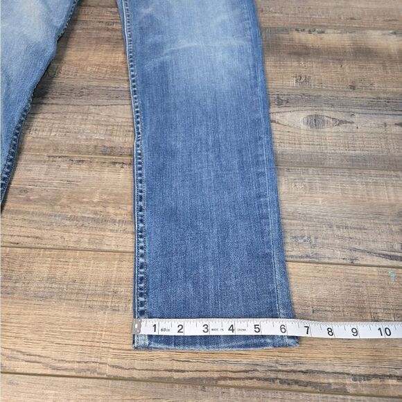 Harley Davidson Straight leg Womens Jeans Stretchy Soft *Irregular* - Picture 3 of 12